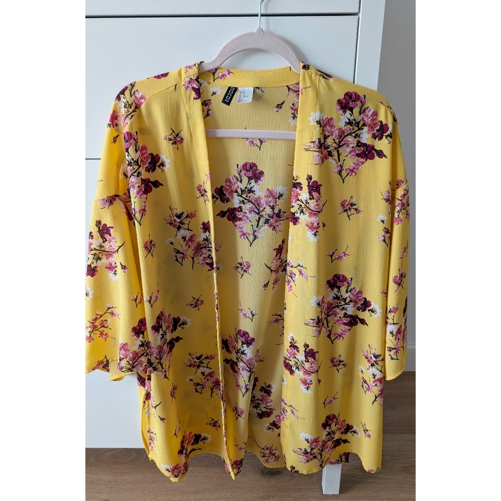 Yellow Kimono Blouse